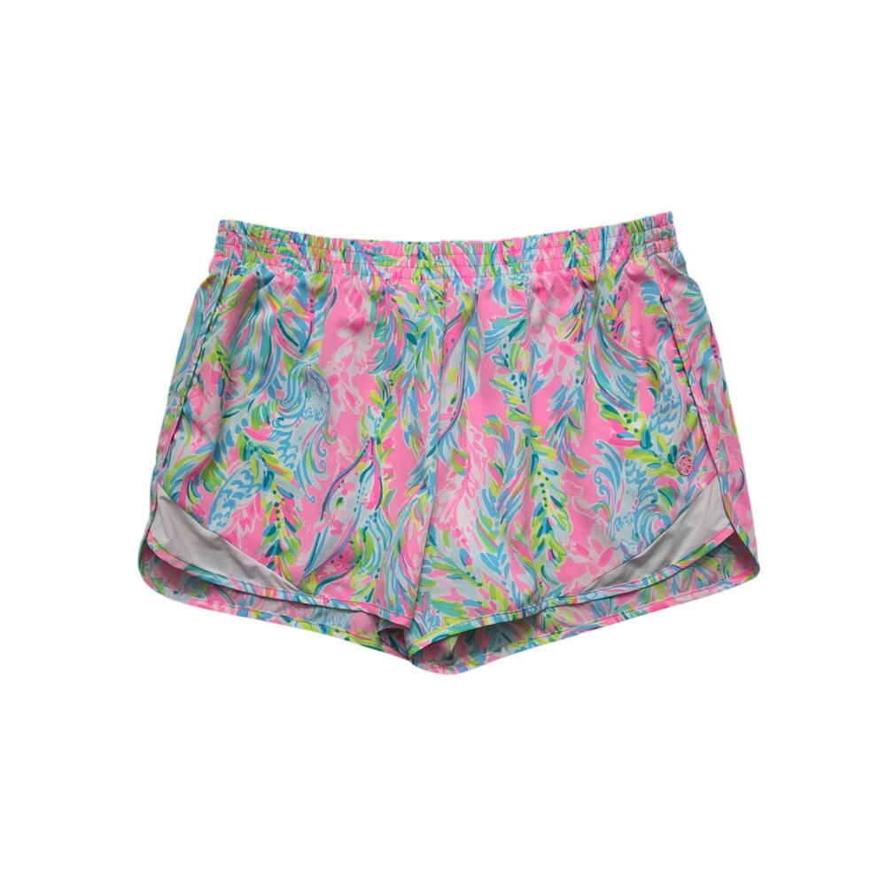 Lilly Pulitzer Luxletic Ocean Trail Short Unicorn Of The Sea Size Small